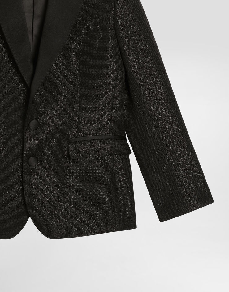 Dolce & Gabbana Single-breasted lamé jacquard wool jacket Multicolor L41J73FJM06
