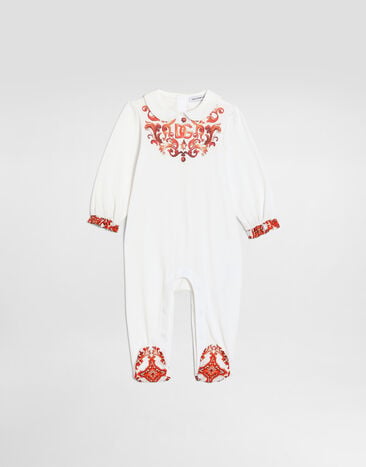 Dolce & Gabbana Majolica-print jersey gift set White L2JO5EG7P4T
