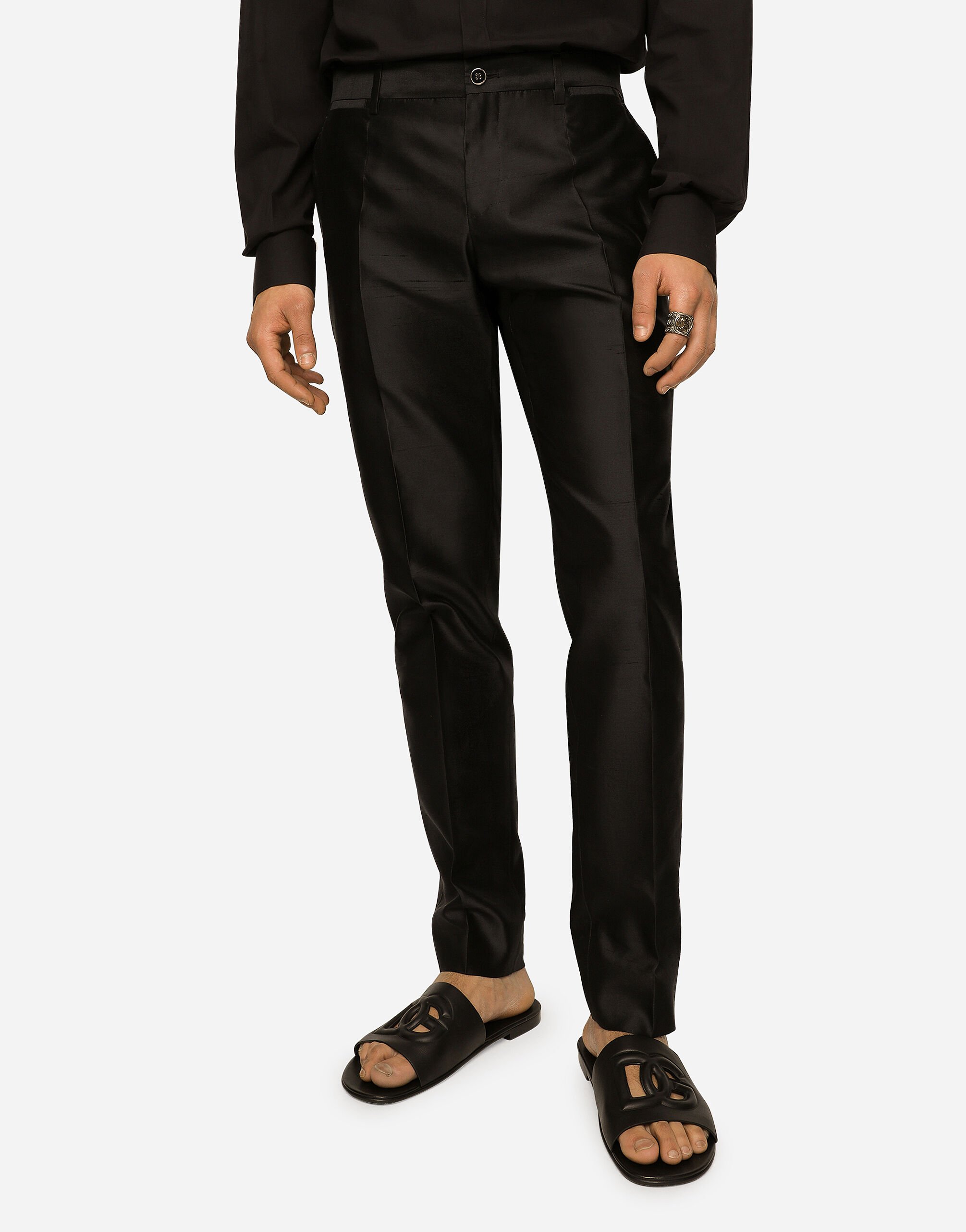 Single-breasted Sicilia-fit suit in Black for Men