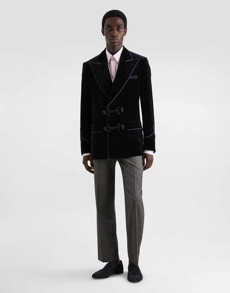 Dolce & Gabbana Wool canvas trousers Grey GP1A2THU2BL