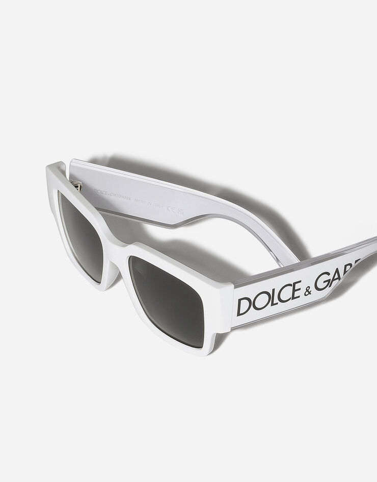 Dolce & Gabbana Logo DNA 太阳镜 白 VG600JVN287