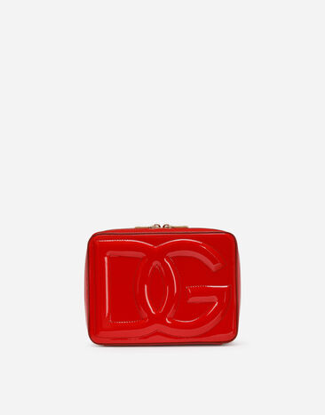 Dolce & Gabbana DG Logo Bag camera bag media in vernice Rosa BB7287AS204