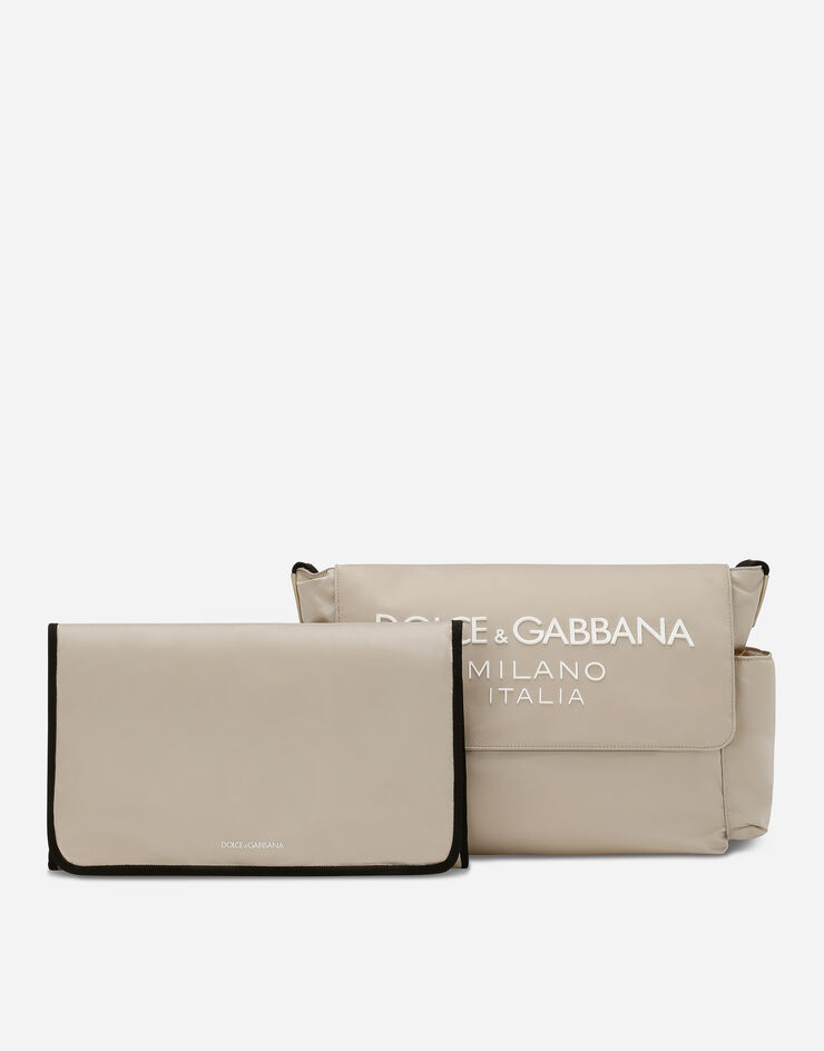 Dolce & Gabbana ナイロン製のベビーチェンジングバッグ： ベージュ EB0240AG182