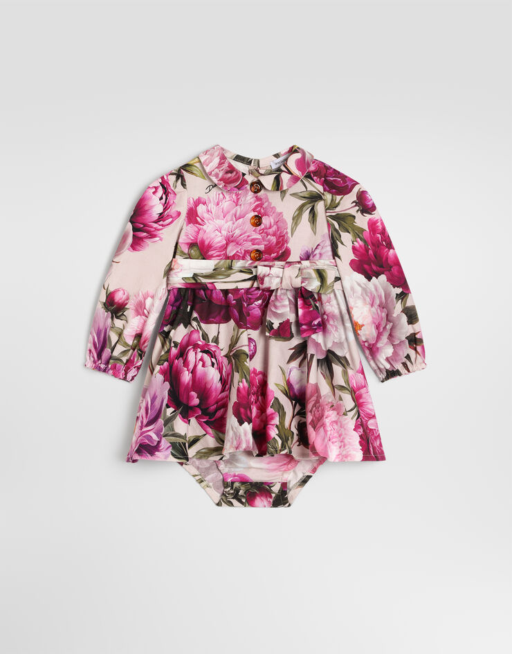 Dolce & Gabbana Peony-print cotton flannel dress Dolce & Gabbana Peony-print cotton flannel dress Multicolor L24DV4G7QZV