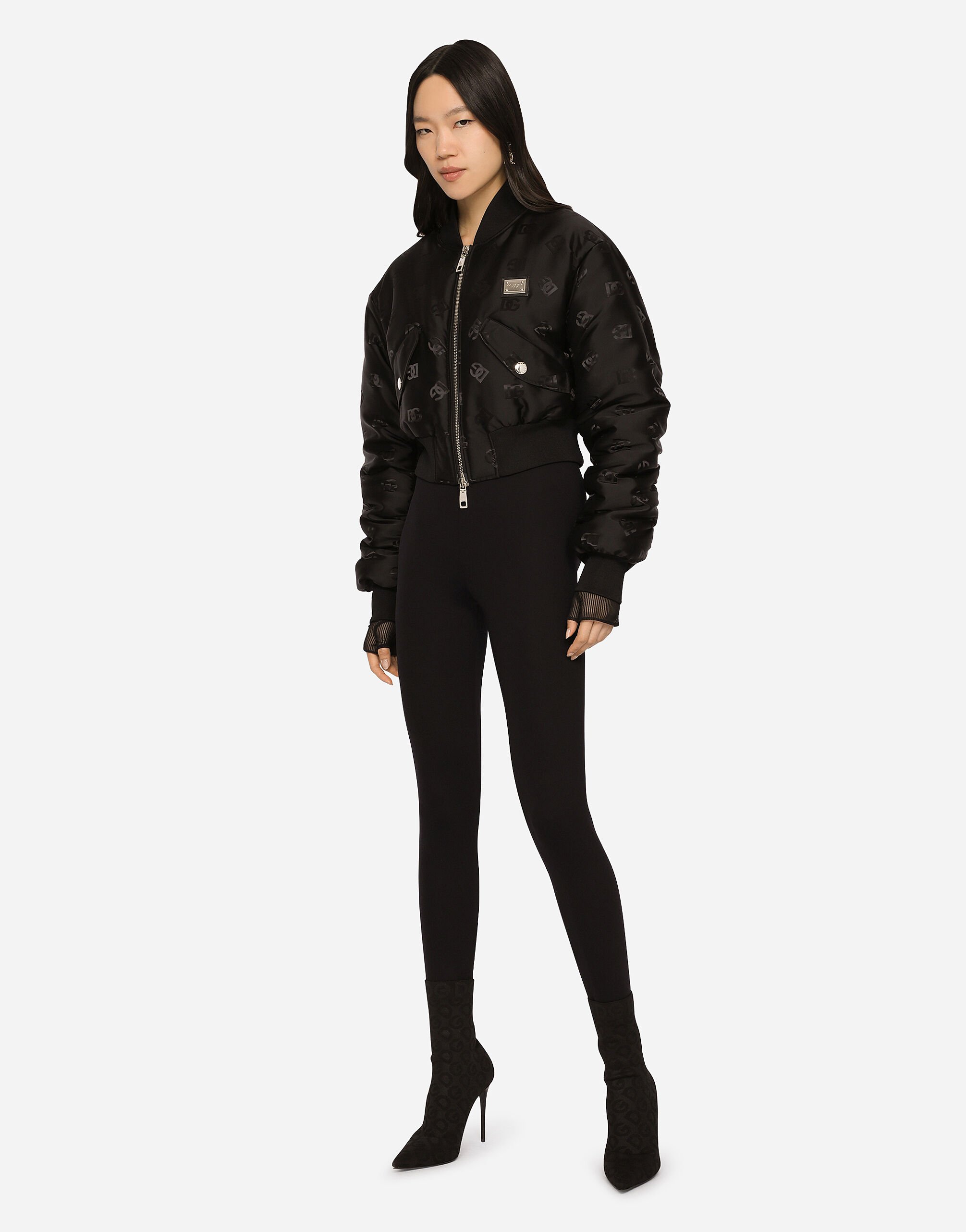 Dolce and gabbana bomber jacket womens discount