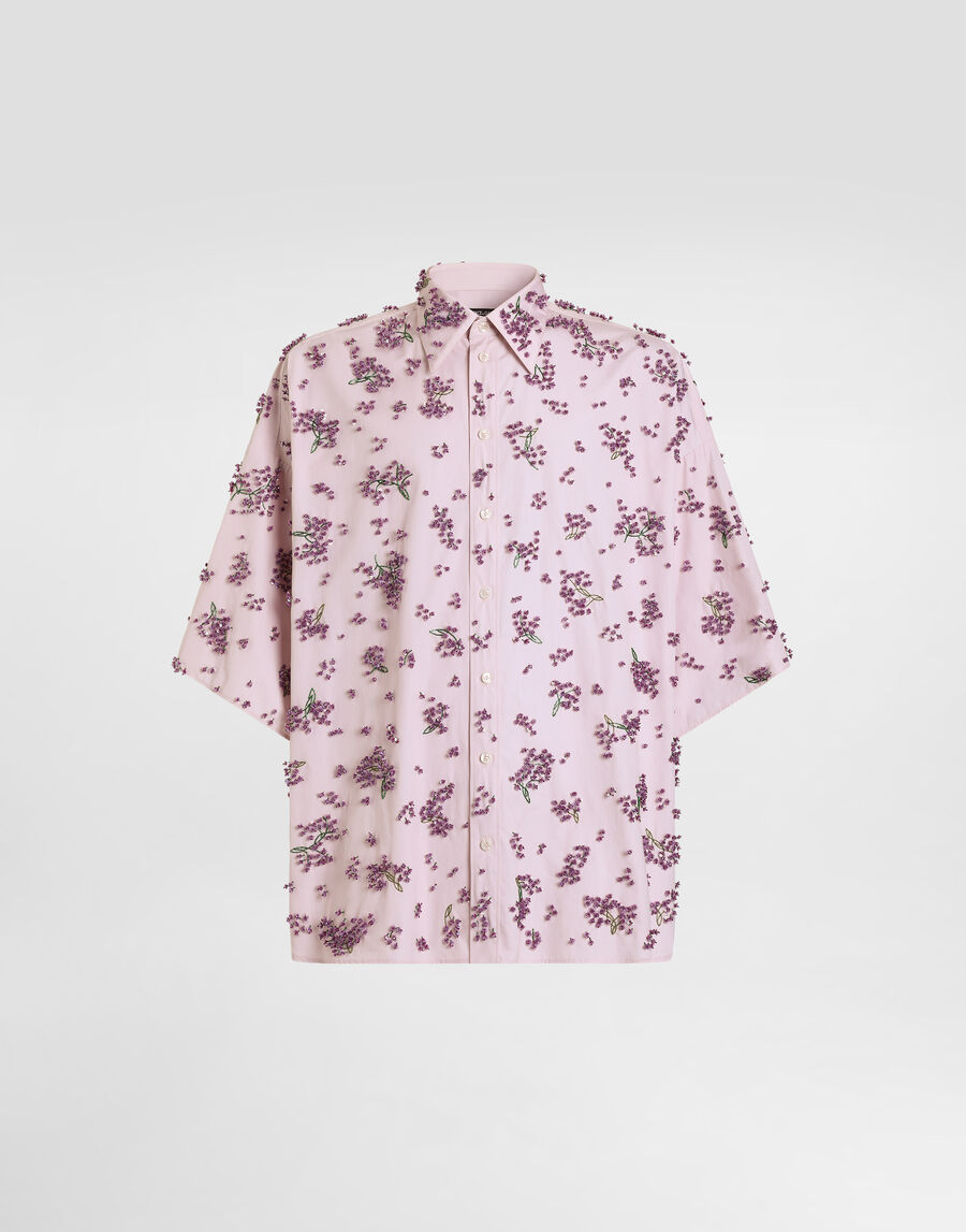 Cotton shirt with embroidery
