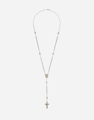 Dolce & Gabbana Tradition white gold rosary necklace Yellow WAQP2GWSAP1