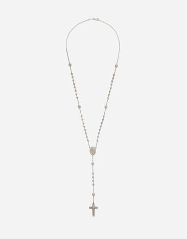 Dolce & Gabbana Tradition white gold rosary necklace Gold WALK5GWYE01