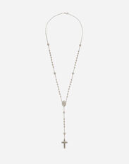 Dolce & Gabbana Tradition white gold rosary necklace Yellow WAQP2GWSAP1