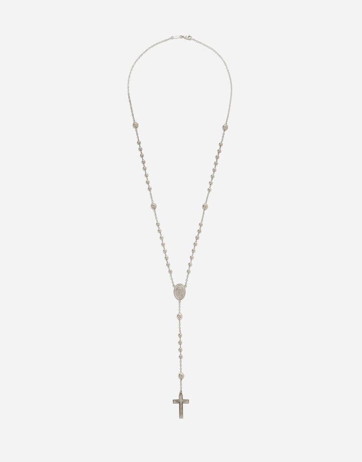 Dolce & Gabbana Tradition white gold rosary necklace White gold WNHS2GWWH01