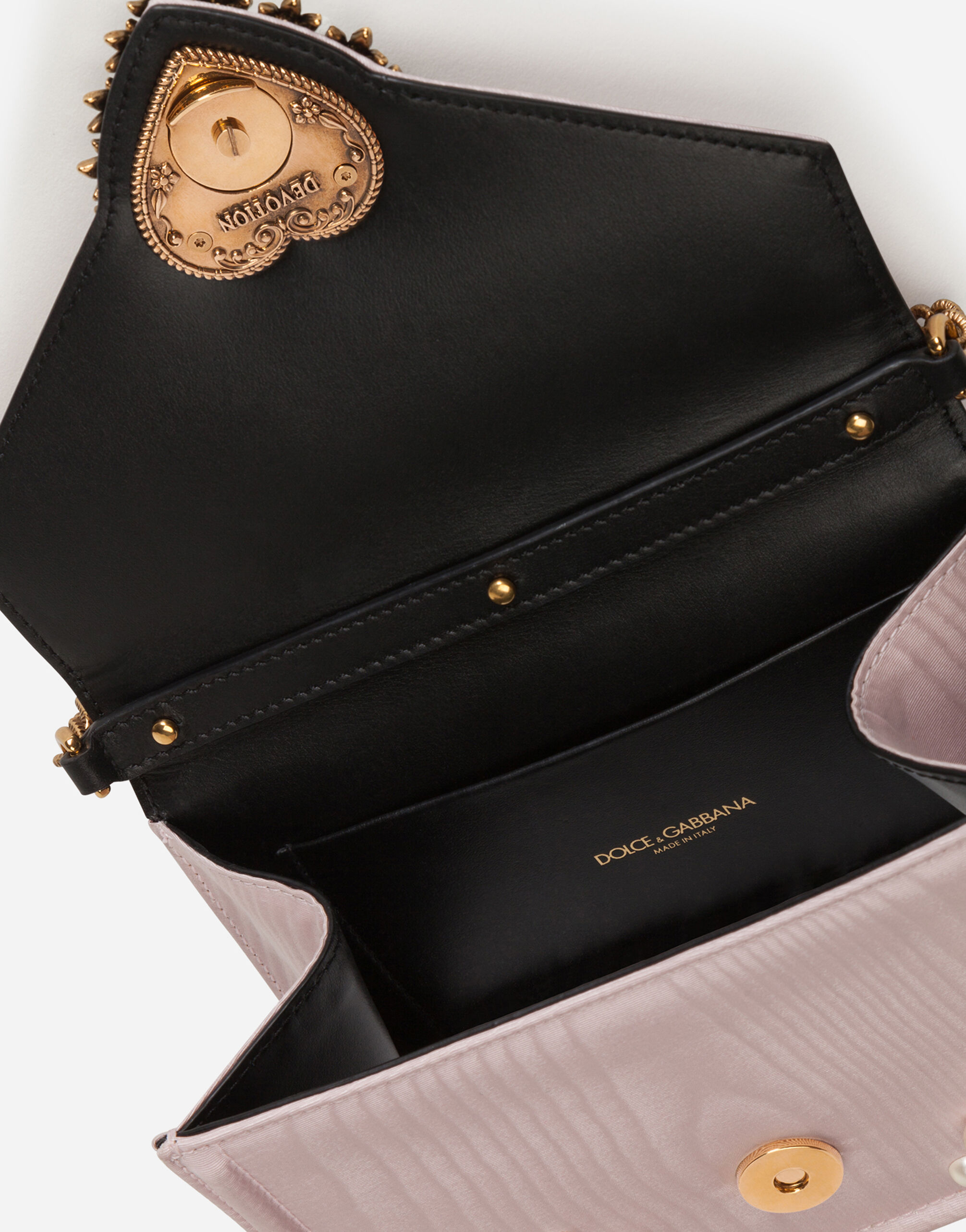 【 Dolce & Gabbana】DEVOTION バッグ スモール モルドレ Small Devotion top-handle bag in Pink for Women | Dolce&Gabbana®