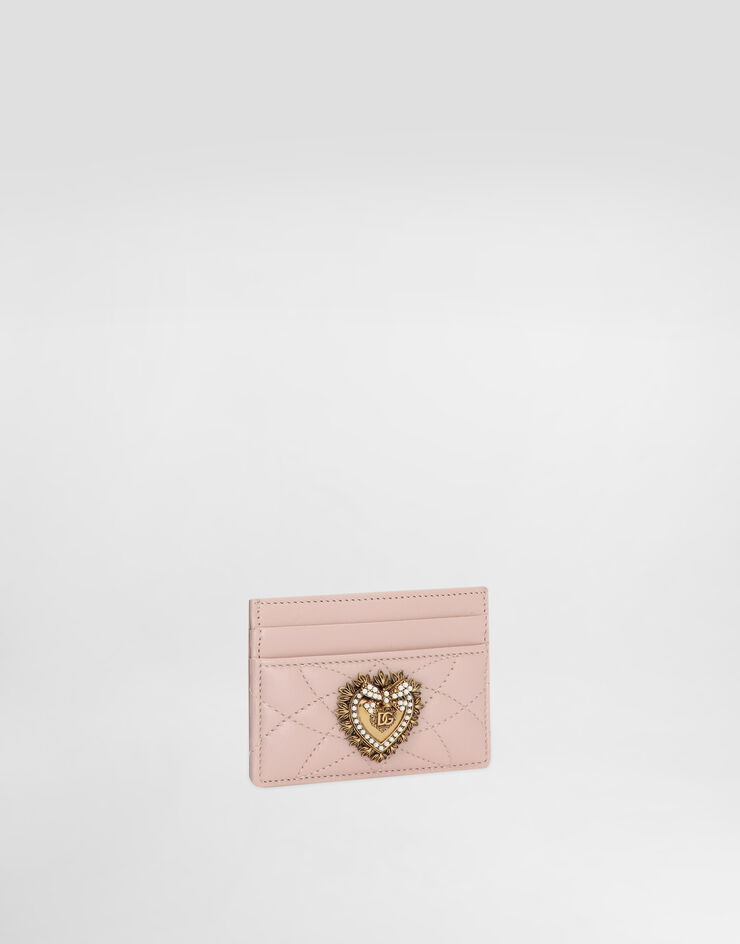 Dolce & Gabbana حافظة بطاقة ديفوشن وردي فاتح BI0330AV967