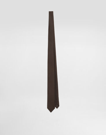 Dolce & Gabbana Silk twill tie Brown GT149EFU10S