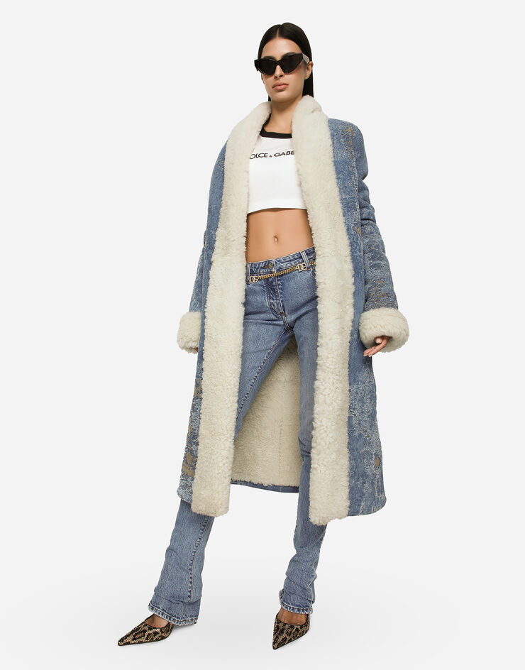 Dolce&Gabbana Jeans con fondo a campana Multicolore FTCZADG8JU6