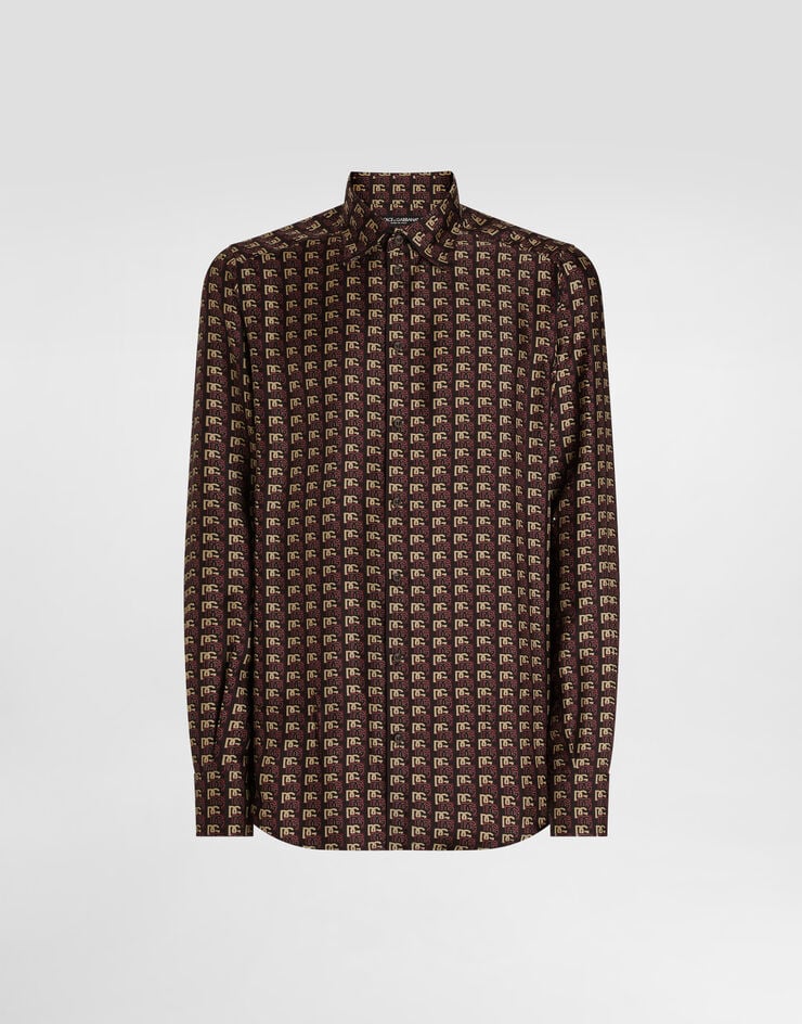 Dolce & Gabbana Printed silk twill martini shirt Print G5MM4TIS1ZH