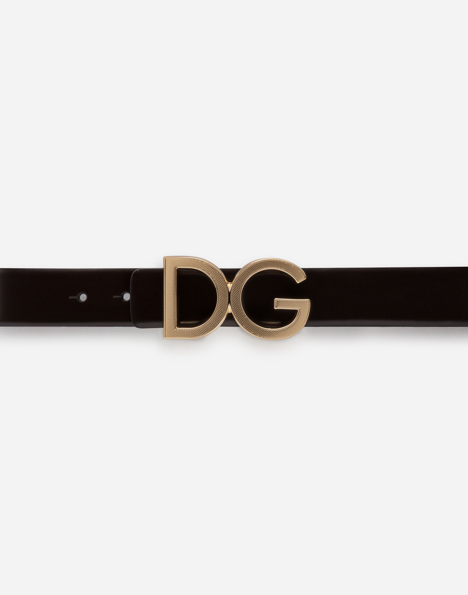 ブラウンのメンズ ベルト カーフスキン DGロゴ | Dolce&Gabbana®