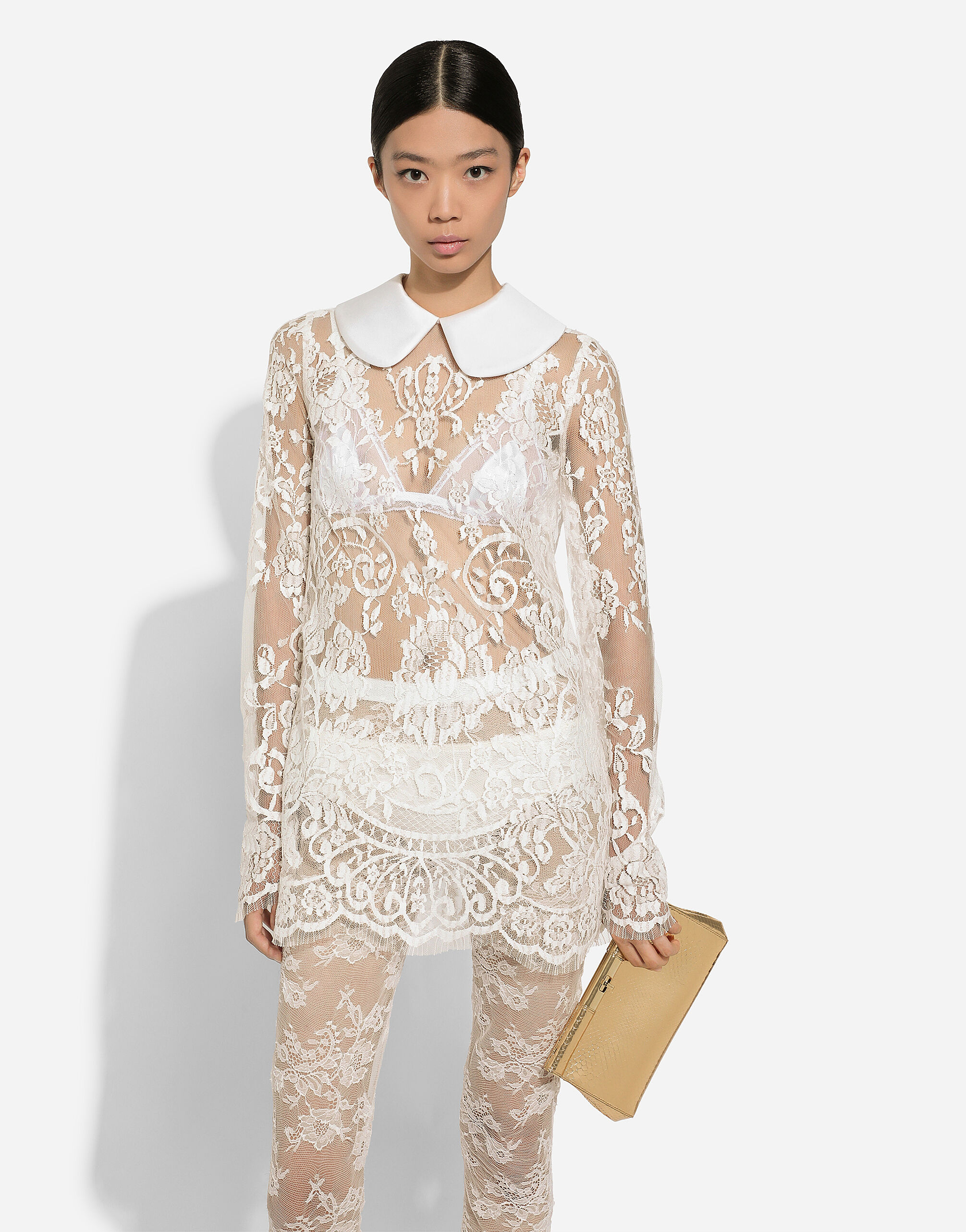 Medium Marlene shoulder bag in Gold for Women