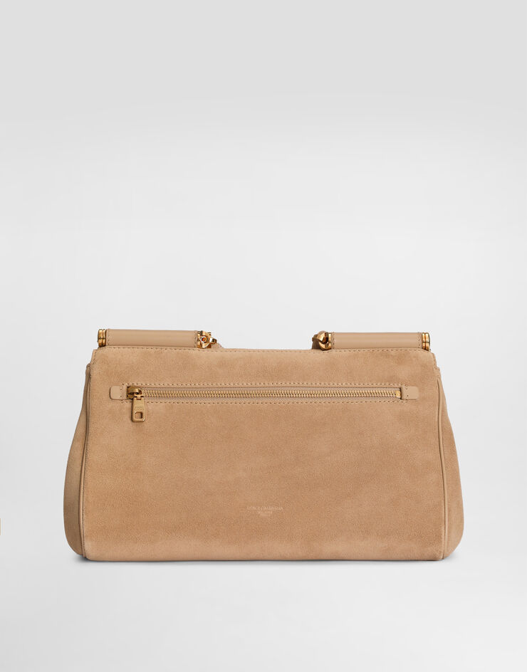 Dolce & Gabbana My Sicily handbag in split and calfskin Dolce & Gabbana My Sicily handbag in split and calfskin Beige BB7782BO903