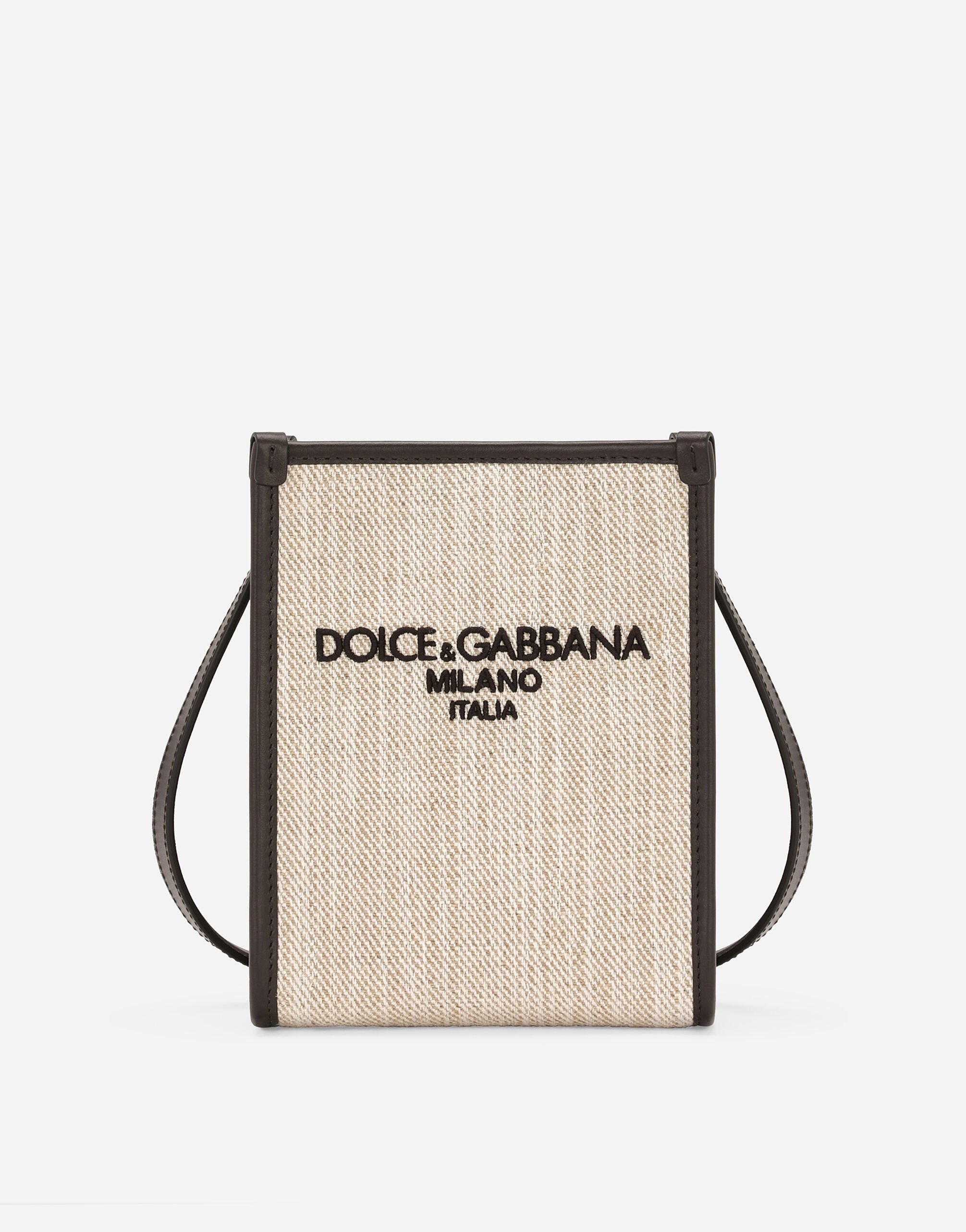 Dolce & Gabbana Shopping piccola in canvas Beige BM3025AN232