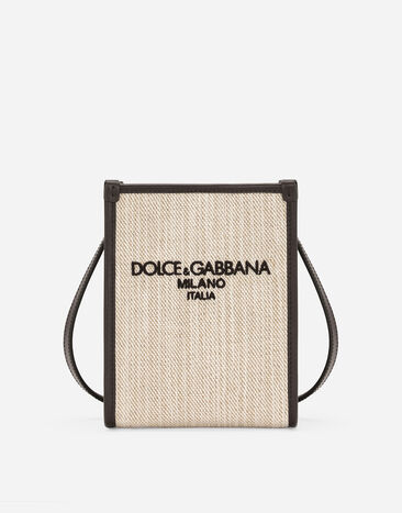 Dolce & Gabbana Bolso shopper pequeño de lona Marrón BM2331A8034