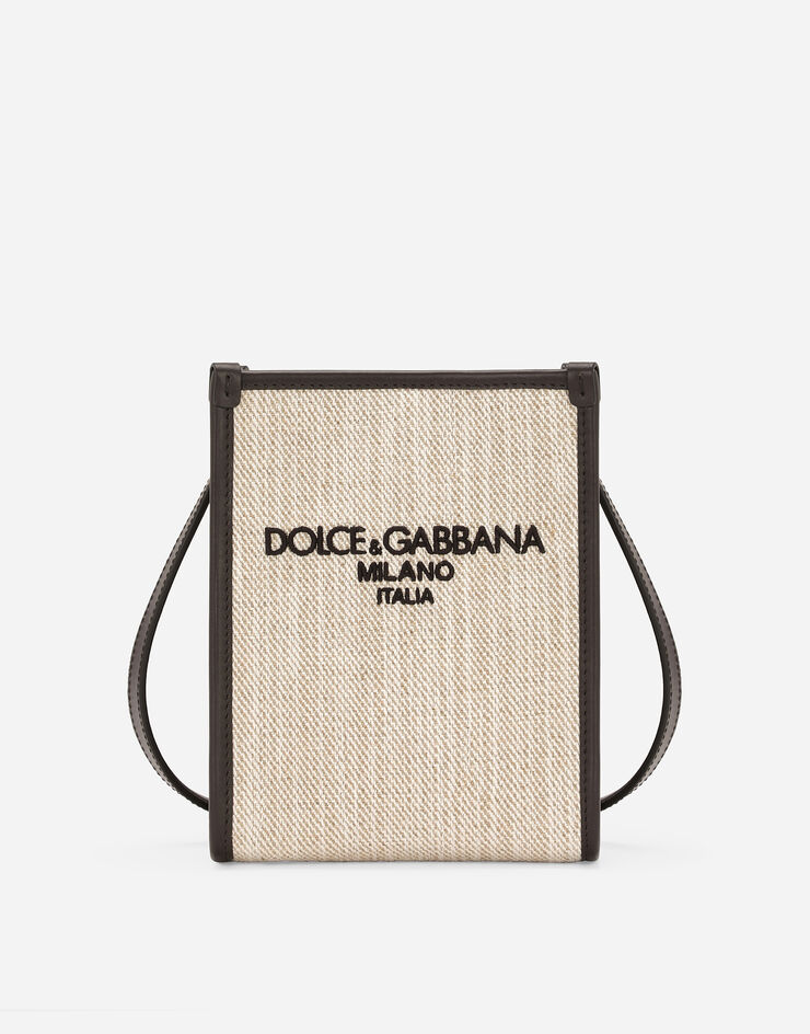 Dolce & Gabbana حقيبة تسوق صغيرة من قماش كانفاس بيج BM3025AN233