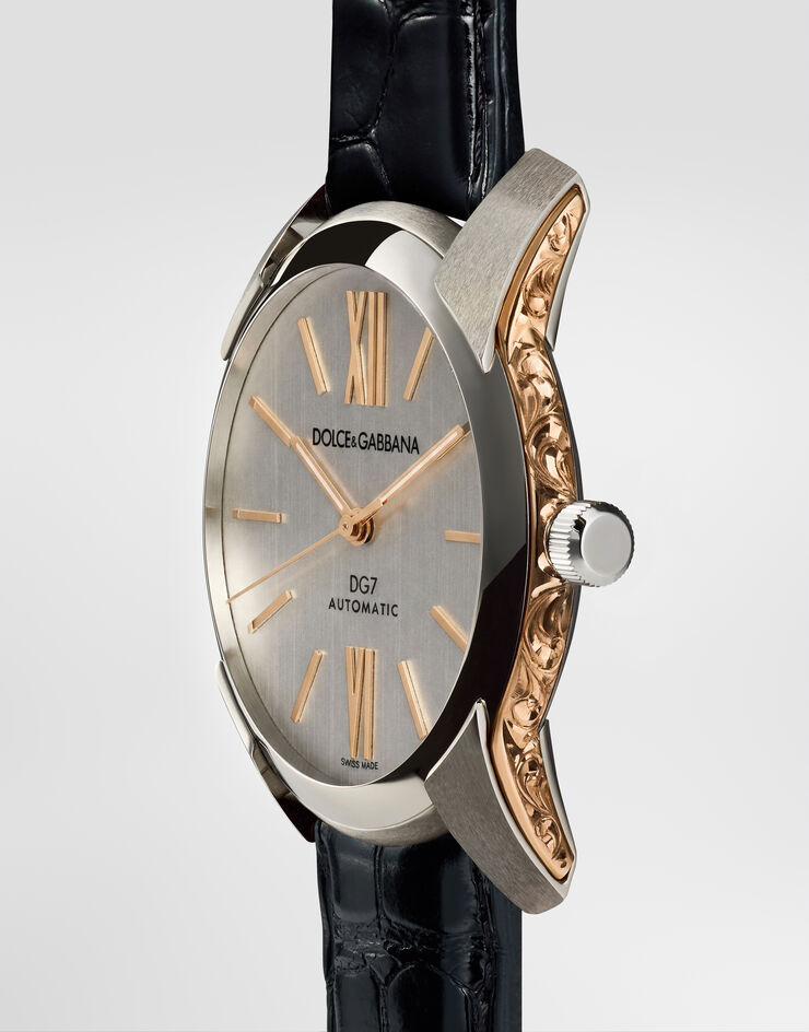 Dolce & Gabbana DG7 Gattopardo watch Dolce & Gabbana DG7 Gattopardo watch Silver/Black WWEE1MWWS10
