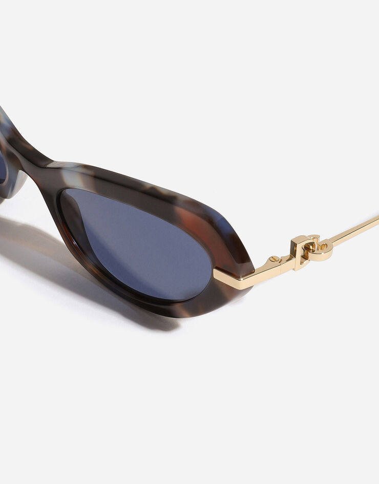 Dolce & Gabbana DG FLIP Sunglasses Havana Blue VG4473VP380