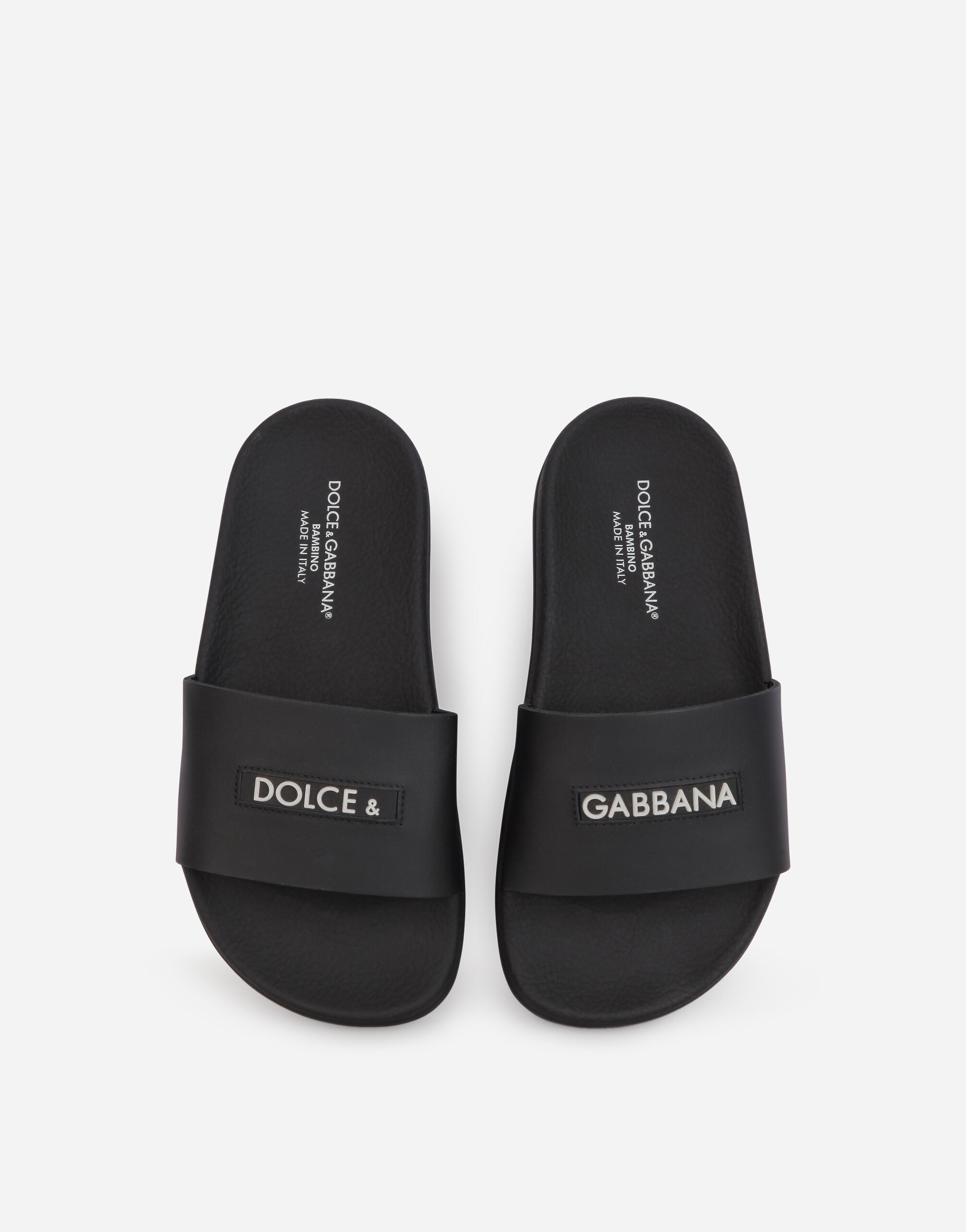 【DOLCE & GABBANA】スライドサンダル カーフスキン スライドサンダル カーフスキン ロゴ