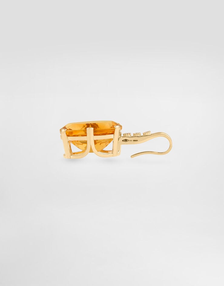 Dolce & Gabbana Anna earrings in 18-carat yellow gold with citrines and diamonds Dolce & Gabbana Anna earrings in 18-carat yellow gold with citrines and diamonds Yellow Gold WESB1GWCTR1