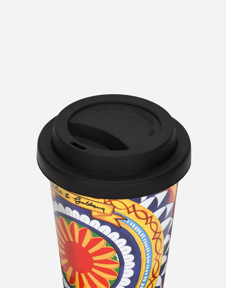 Dolce & Gabbana Taza de cerámica para la oficina Multicolor TC0108TCAME