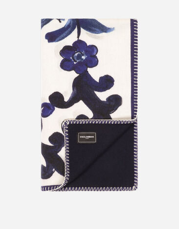 Dolce & Gabbana Silk and Wool Blanket Multicolor TCE012TCAB6
