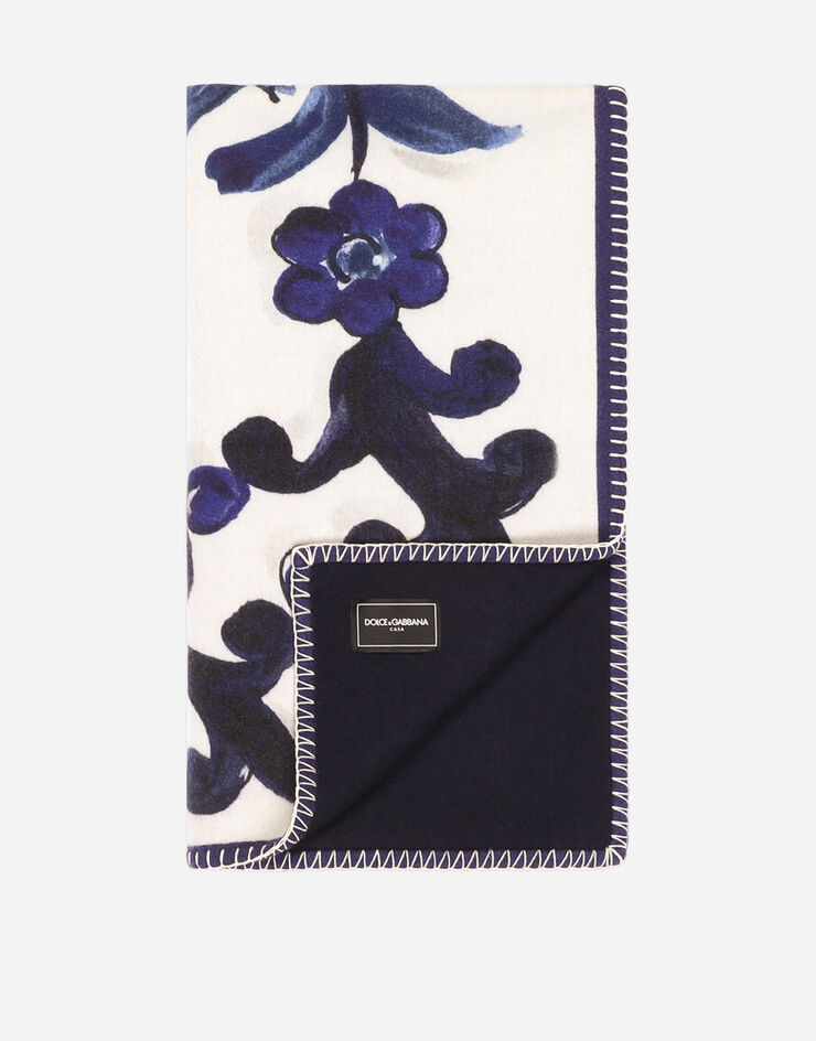 Dolce & Gabbana Silk and Wool Blanket Multicolor TCE012TCAB6
