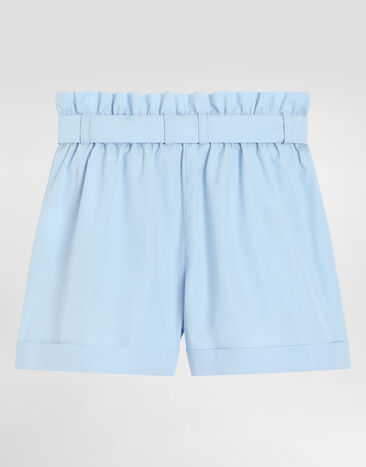 Dolce & Gabbana Shorts en popelina Azure L53Q38FU5Y4