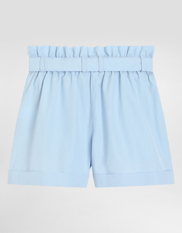 Dolce & Gabbana Poplin shorts Azure L53Q38FU5Y4