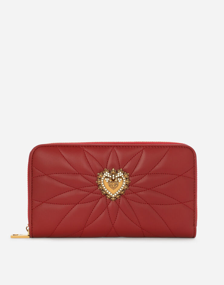 Dolce & Gabbana Devotion geldbörse mit rundumreissverschluss ROT BI0473AV967