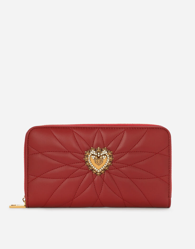 Dolce & Gabbana Portefeuille Devotion à contour zippé Rouge BI0473AV967