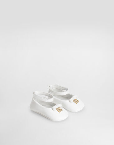 Dolce & Gabbana Ballerina aus Nappaleder Weiss DK0065AB793
