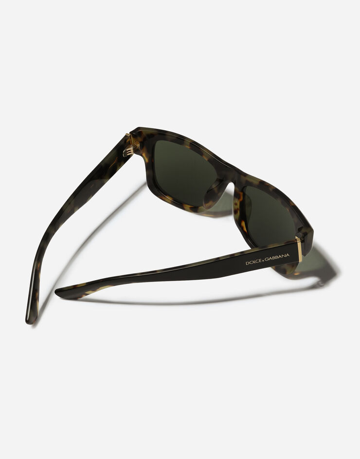 Dolce & Gabbana نظارة شمسية Lusso Sartoriale أسود على هافان أصفر VG4515VP471
