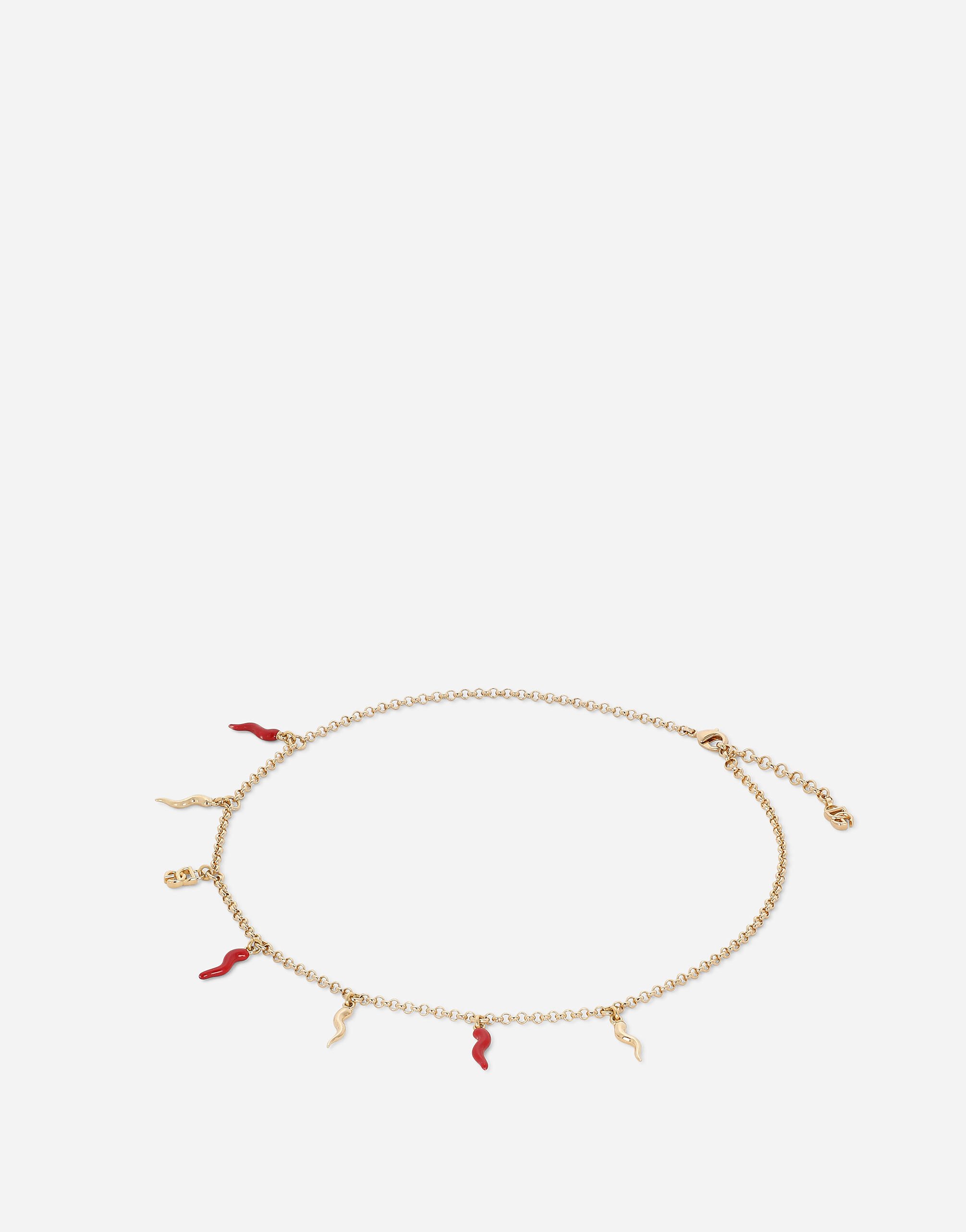 DOLCE & GABBANA DGロコレタリンクチョカ WNO4S2W1111 87655 Chain choker with DG logo in Silver for Men | Dolce&Gabbana® US
