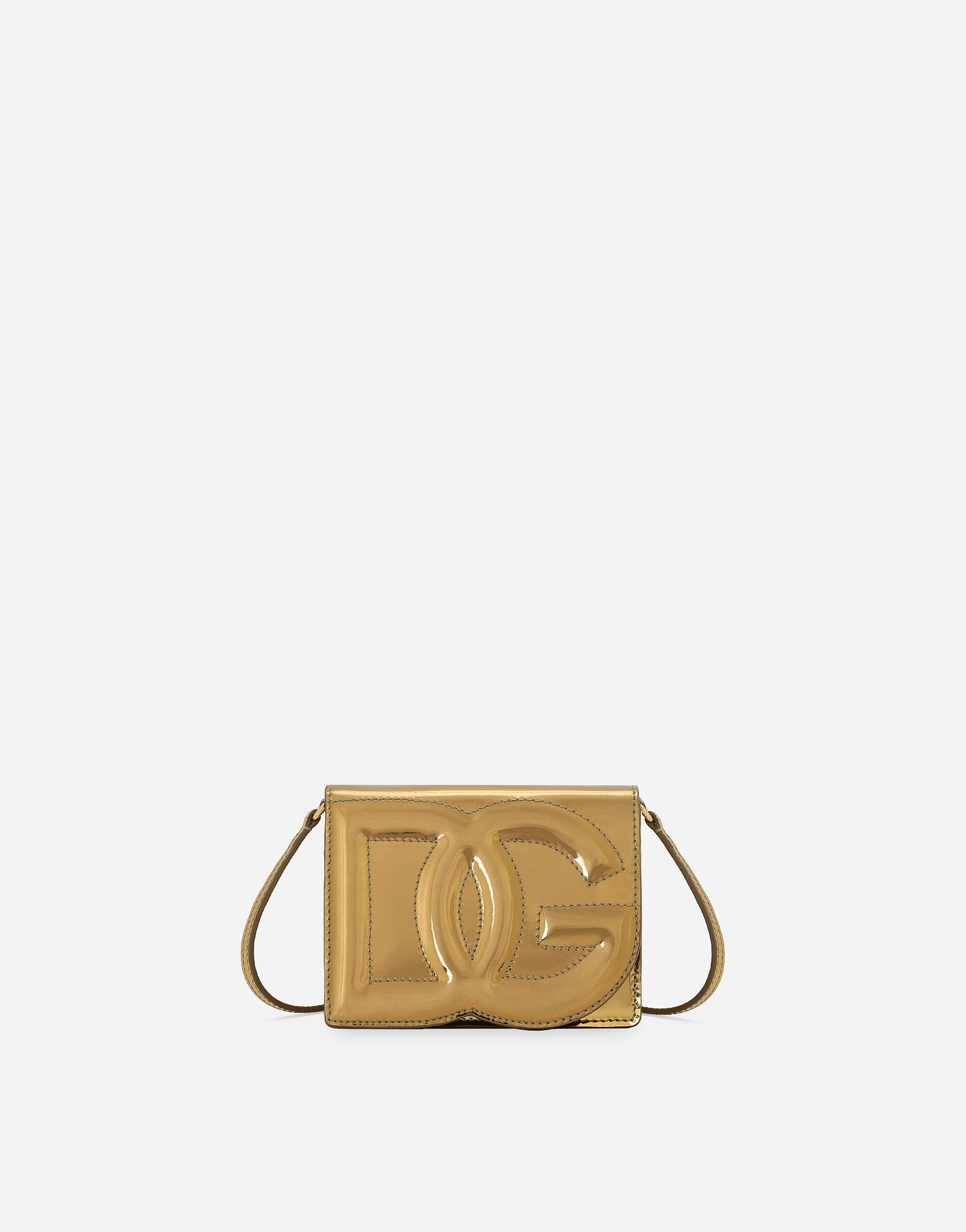 Dolce & Gabbana حقيبة كروس بودي DG Logo صغيرة وردي BB7287AS204
