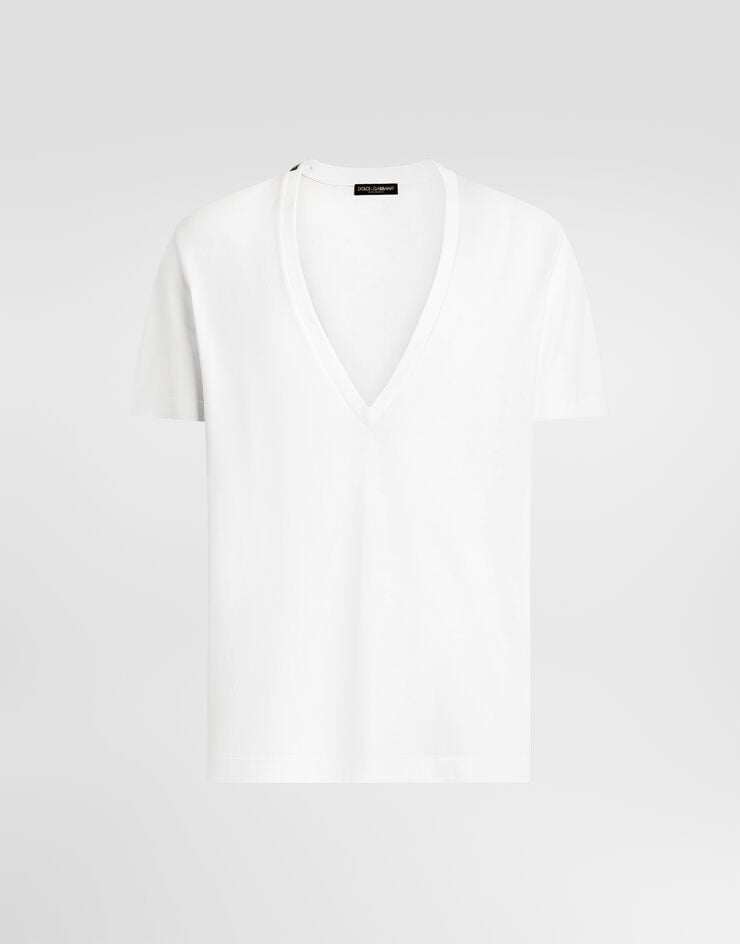 Dolce & Gabbana Jersey T-shirt Dolce & Gabbana Jersey T-shirt White G8QD3TFU7EQ