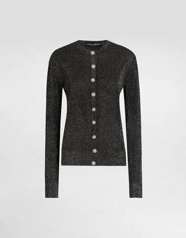 Dolce & Gabbana Metallic viscose cardigan Multicolor FXVCXTJGMCE