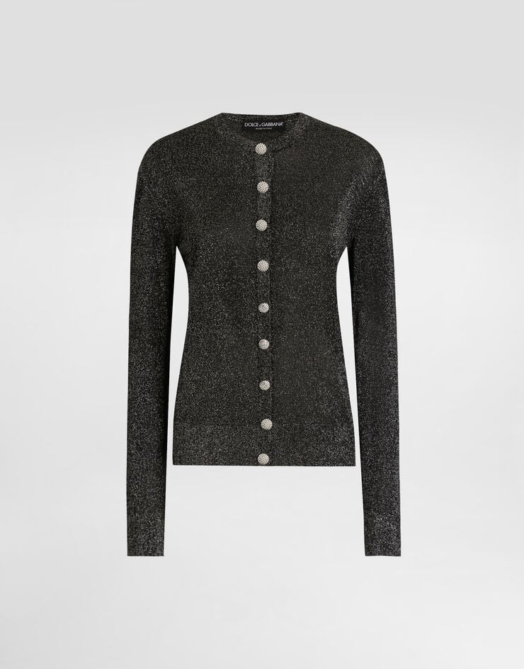 Dolce & Gabbana Metallic viscose cardigan Dolce & Gabbana Metallic viscose cardigan Multicolor FXVCXTJGMCE
