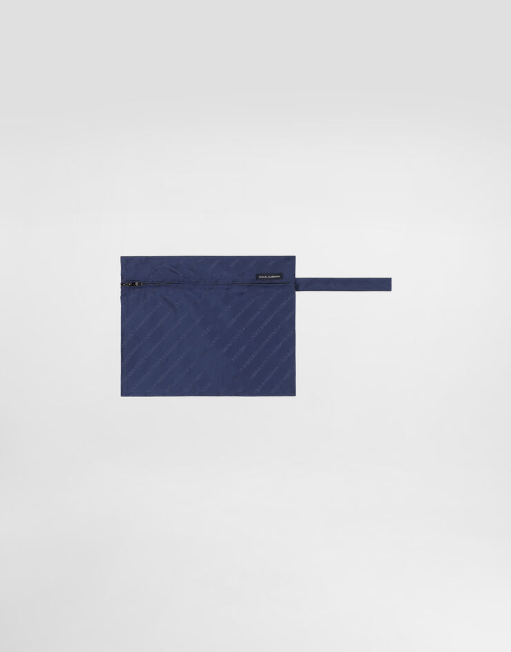 Dolce & Gabbana Bóxer de baño en jacquard con logo  M4A59TFJSDF