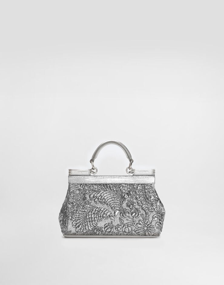 Dolce & Gabbana Small Sicily handbag in brocade Dolce & Gabbana Small Sicily handbag in brocade Silver BB7116BR817