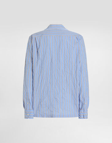 Dolce & Gabbana Camisa vanity en tejido a rayas froissé Multicolor G5IF1TFBMFS