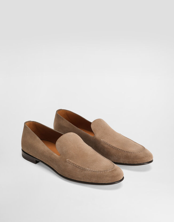 Dolce & Gabbana Split calfskin slippers Brown A50716AT441