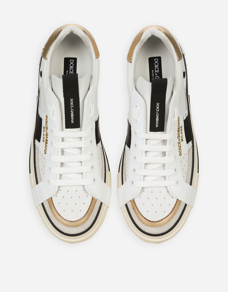 Dolce & Gabbana Calfskin 2.Zero Custom sneakers with contrasting details White CS1863AO222