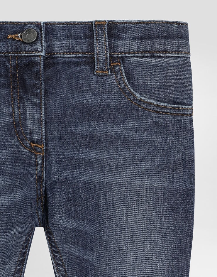 Dolce & Gabbana Washed stretch denim skinny jeans Blue L51F53LD719