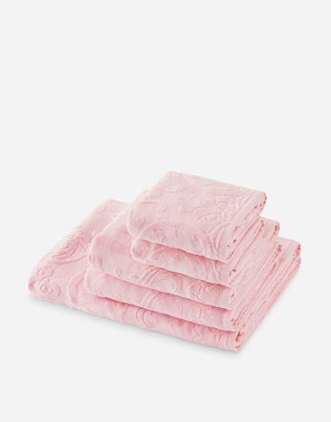 Dolce & Gabbana Set 5 Cotton Towels Multicolor TCFS01TCAGB